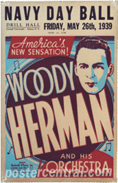 Woody Herman concert poster